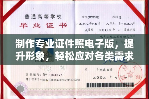 汨罗制作专业证件照电子版，提升形象，轻松应对各类需求